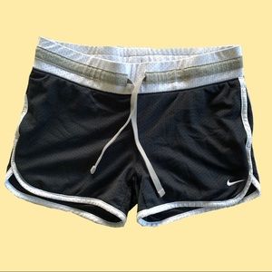 Nike Black and White Vintage Shorts.